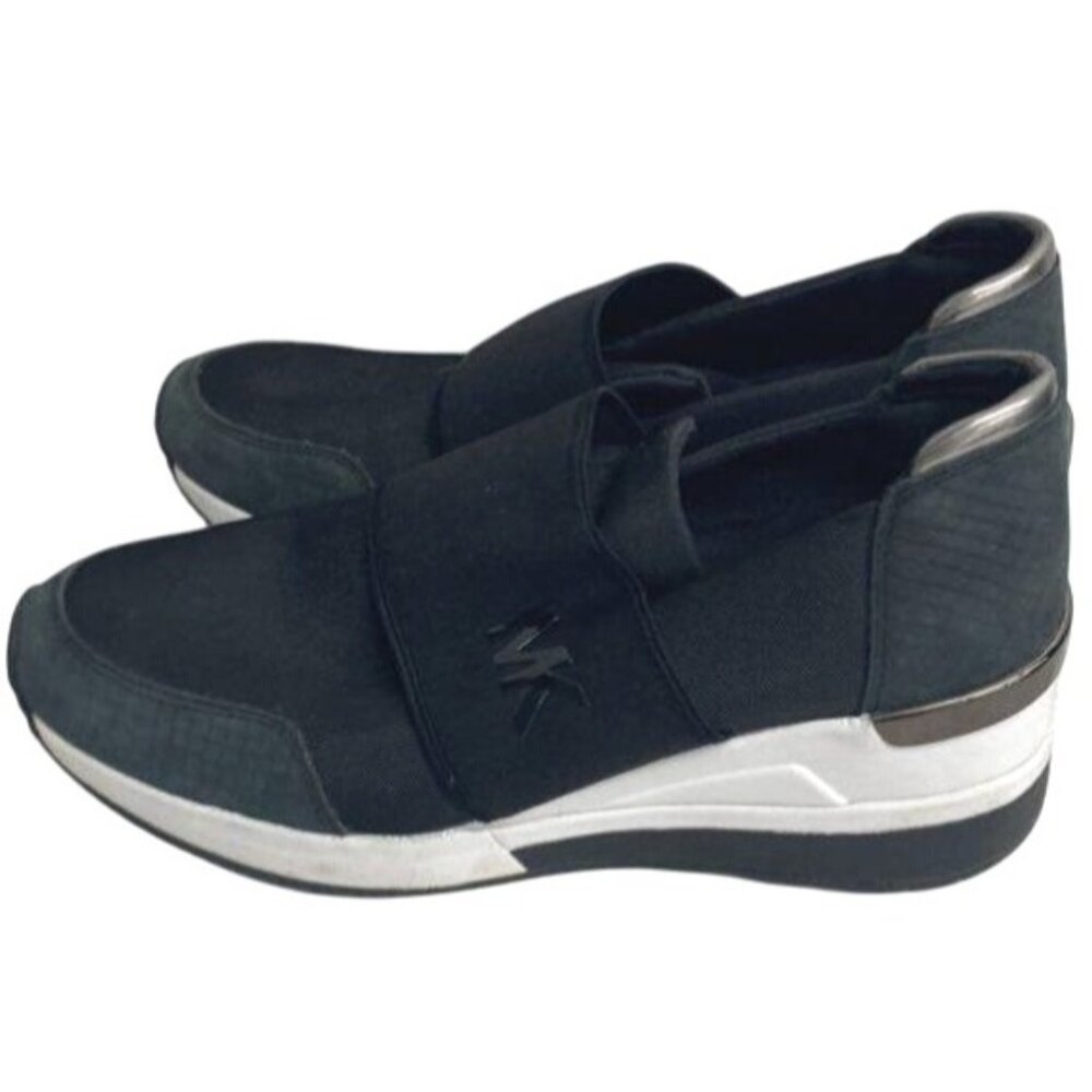 Michael Kors Black Slip-On Sneakers 8M Womens Designer‎ Shoes